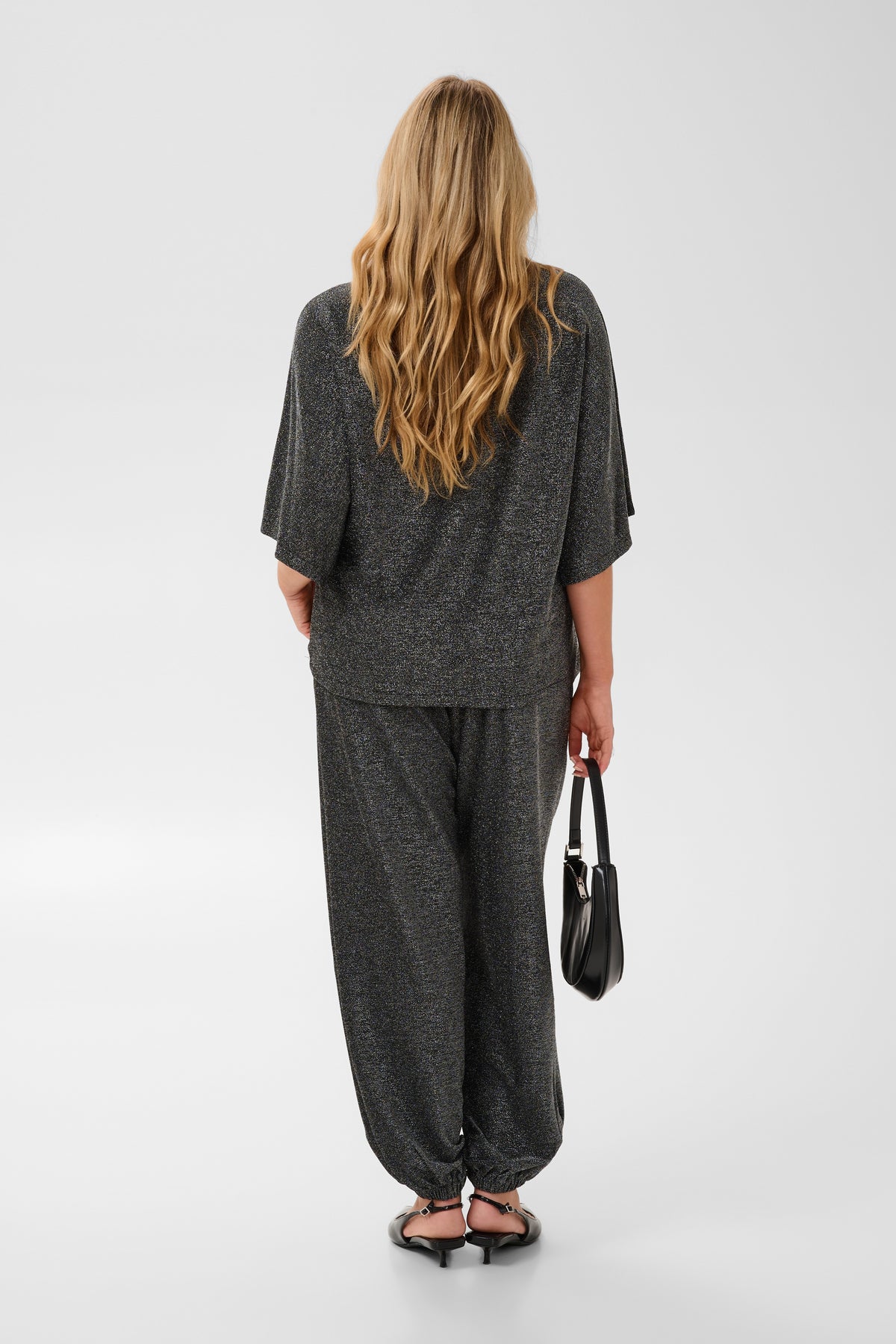 Kaffe Curve Rebeccy T-Shirt in Silver 