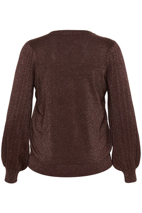 Kaffe Curve Regitta Jumper in Chocolate