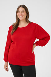 Kaffe Curve Regitta Jumper in Red