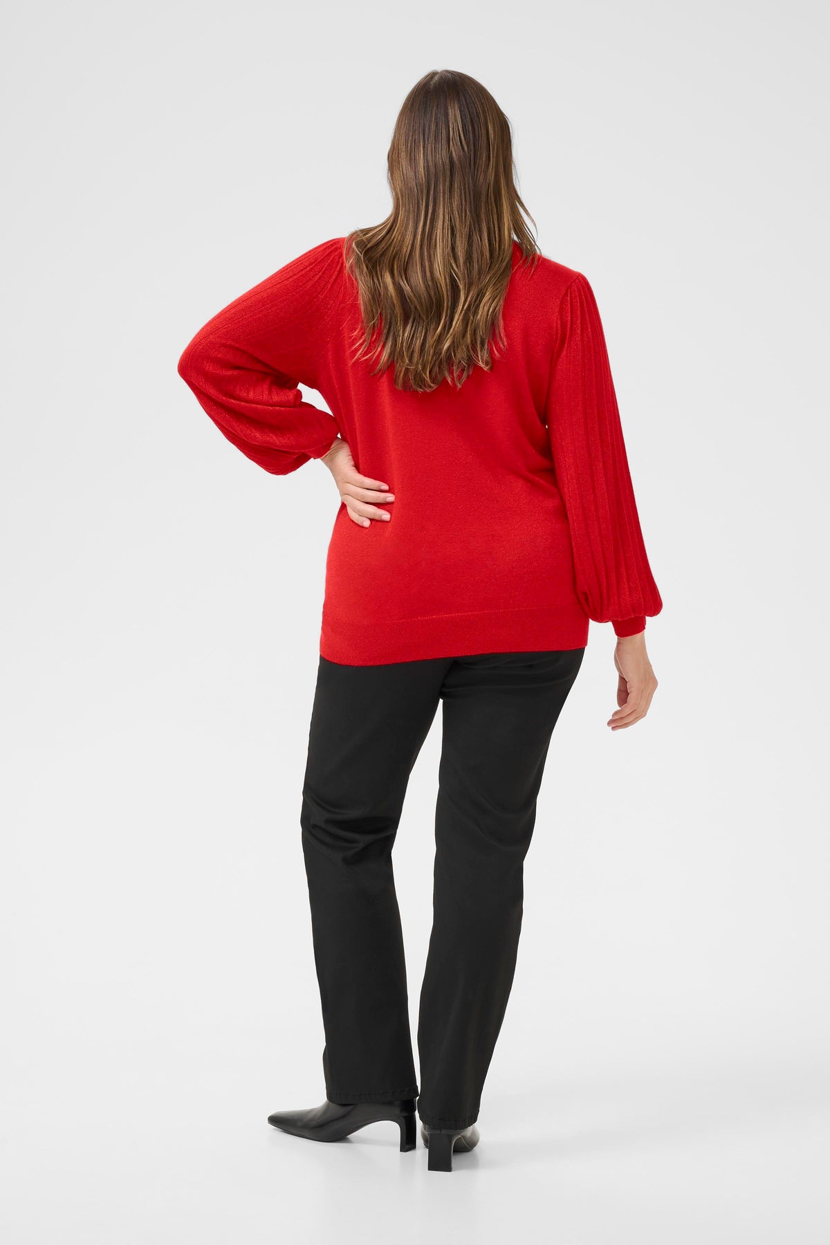 Kaffe Curve Regitta Jumper in Red