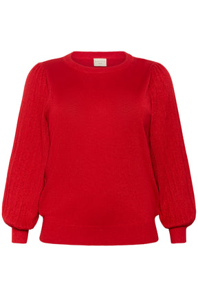 Kaffe Curve Regitta Jumper in Red