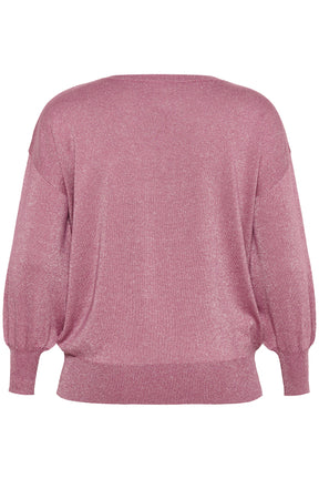 Kaffe Curve Regitta Knit Jumper in Pink