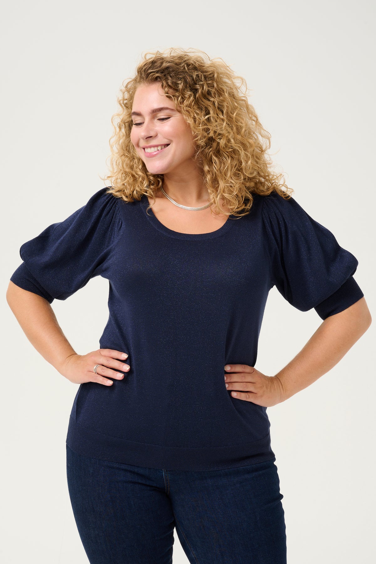 Kaffe Curve Regitta Knit Navy