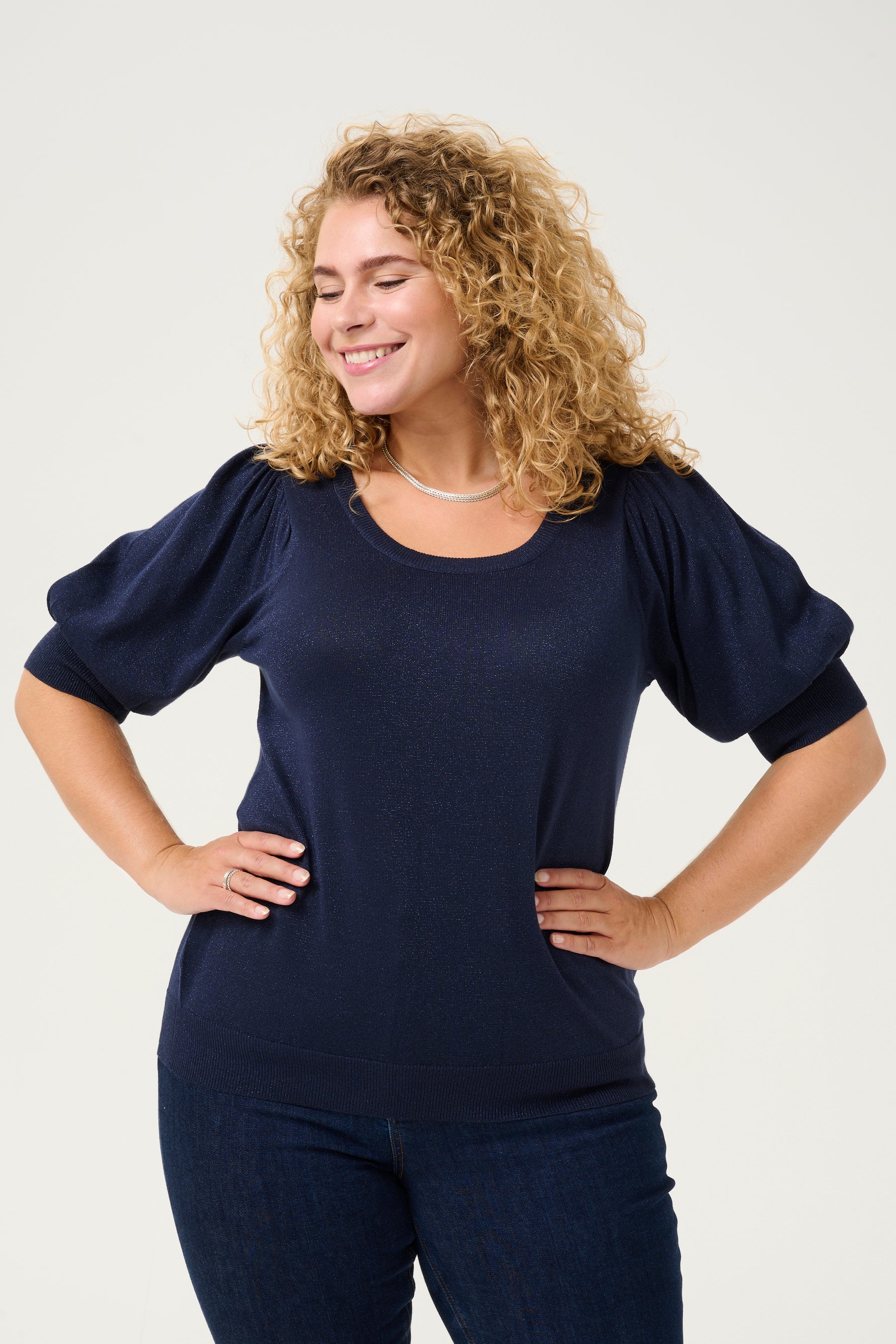 Kaffe Curve Regitta Knit Navy