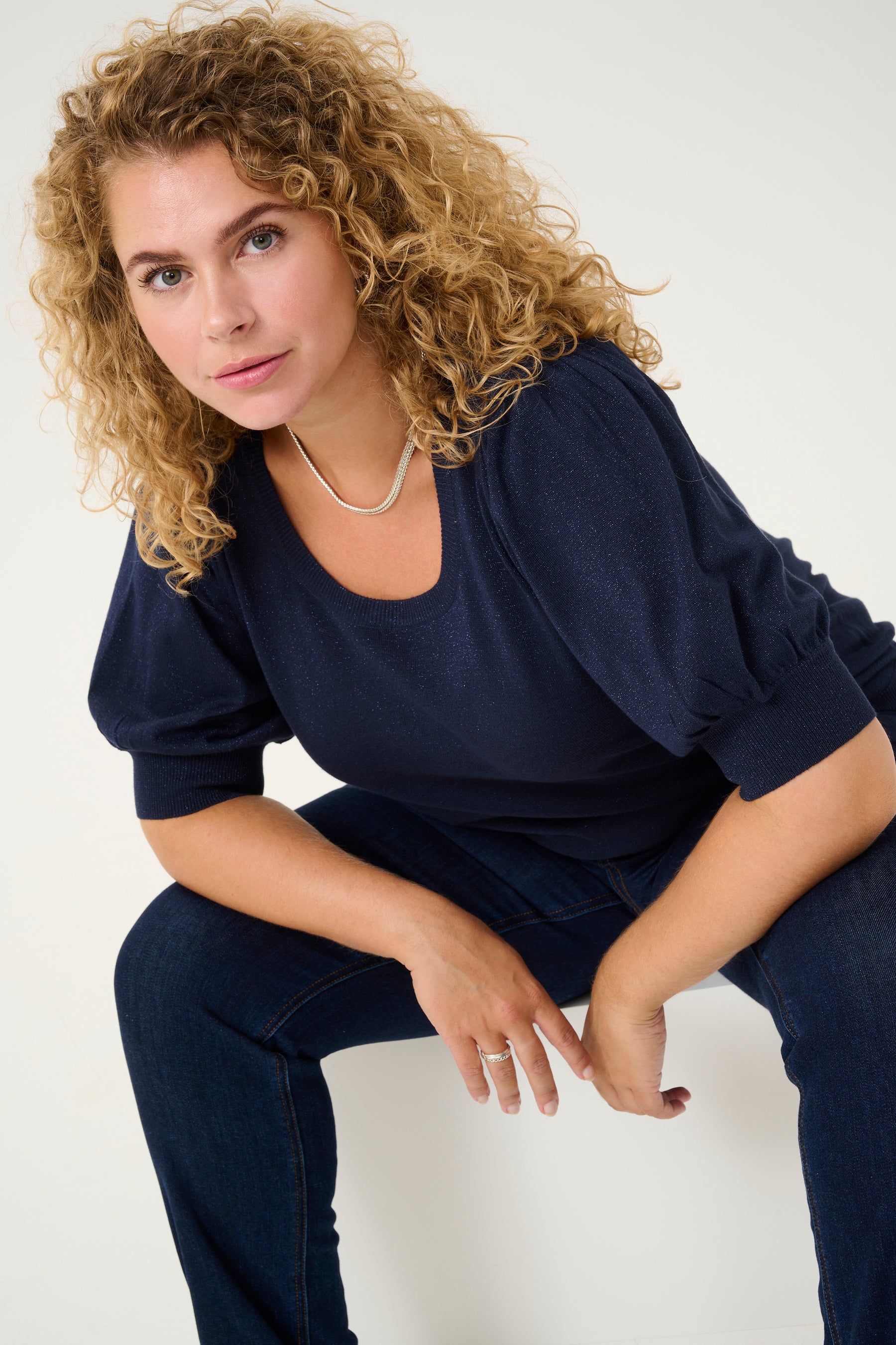 Kaffe Curve Regitta Knit Navy