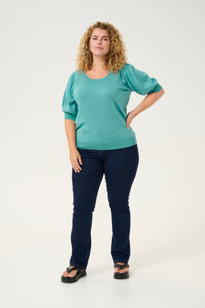Kaffe Curve Regitta Knit in Teal