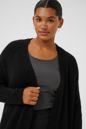 Kaffe Curve Rinye Cardigan in Black