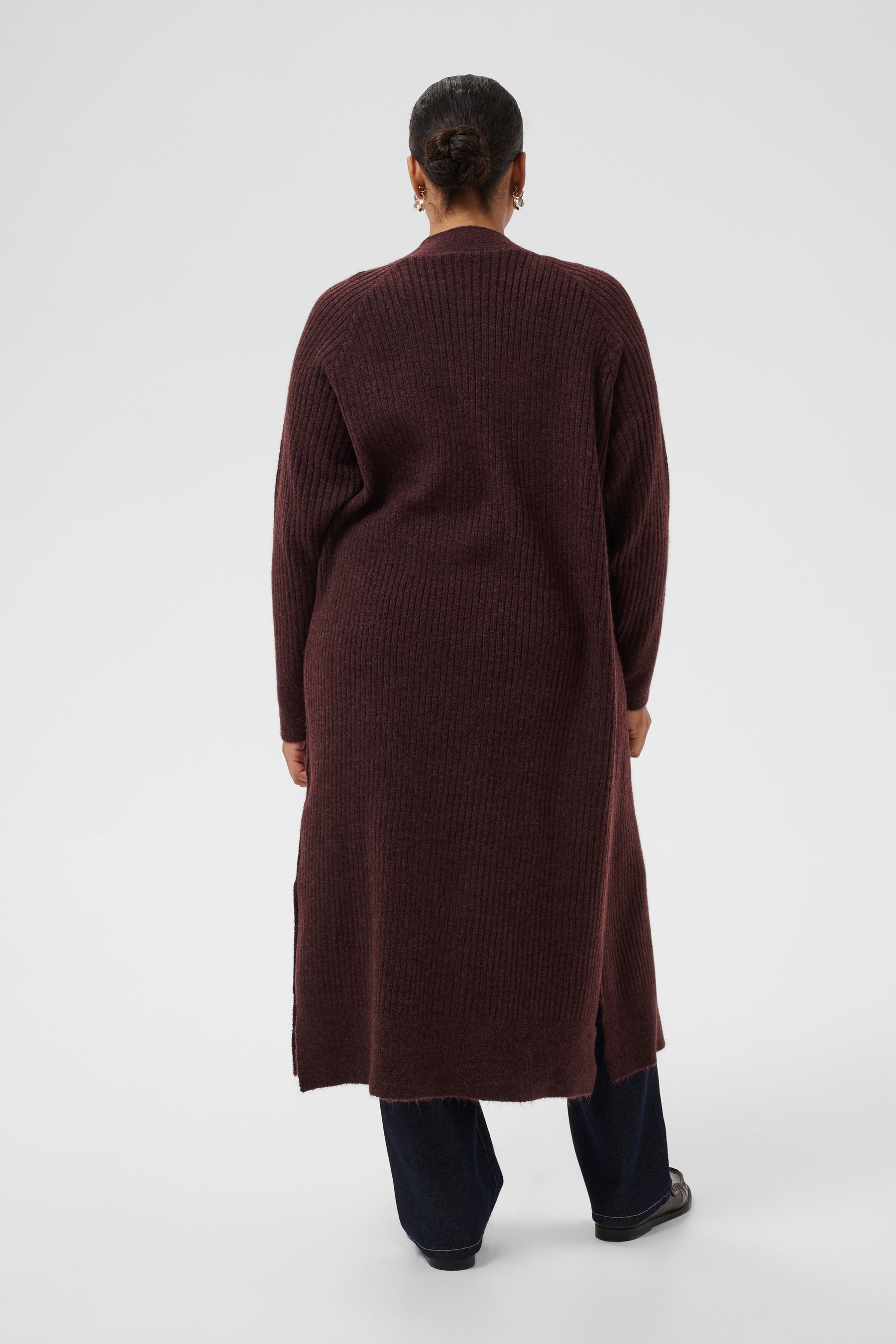 Kaffe Curve Rinye Cardigan in Fudge 