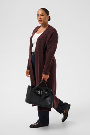 Kaffe Curve Rinye Cardigan in Fudge 