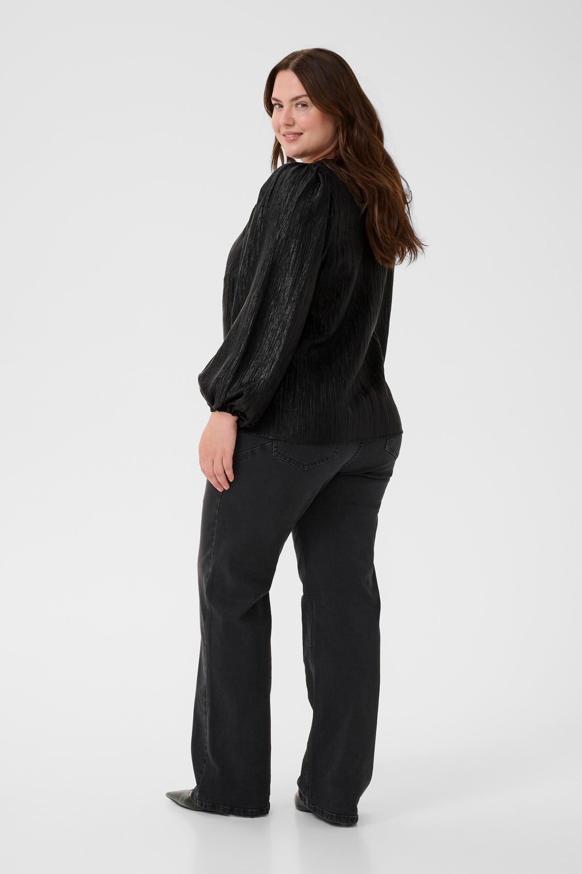 Kaffe Curve Rizza Blouse in Black