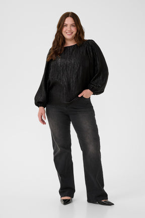 Kaffe Curve Rizza Blouse in Black