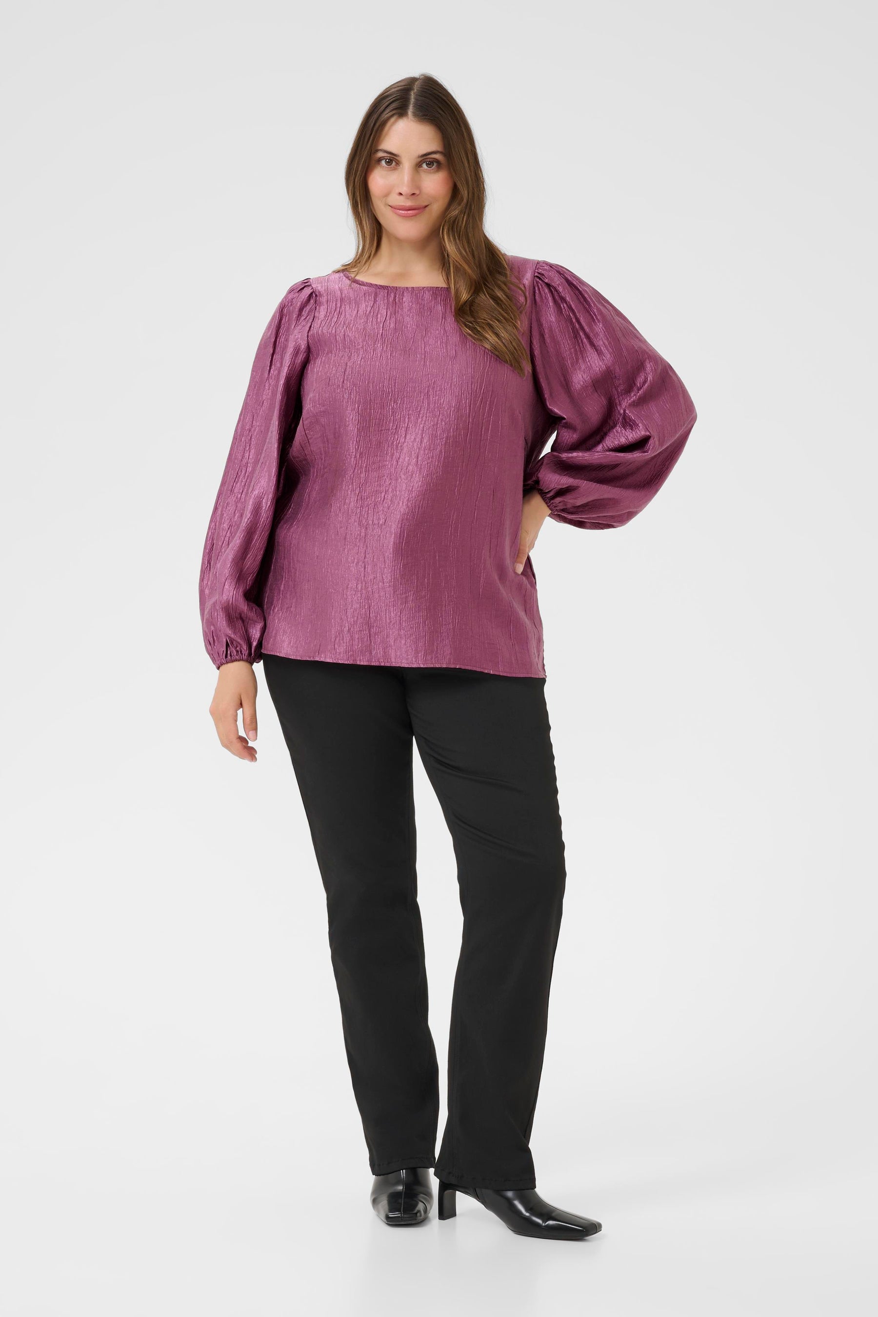 Kaffe Curve Rizza Blouse in Pink
