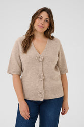 Kaffe Curve Rosa Cardigan in Beige