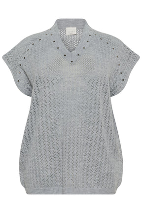 Kaffe Curve Rosa Poncho in Grey