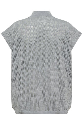 Kaffe Curve Rosa Poncho in Grey