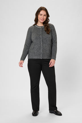 Kaffe Curve Roxia Cardigan in Grey