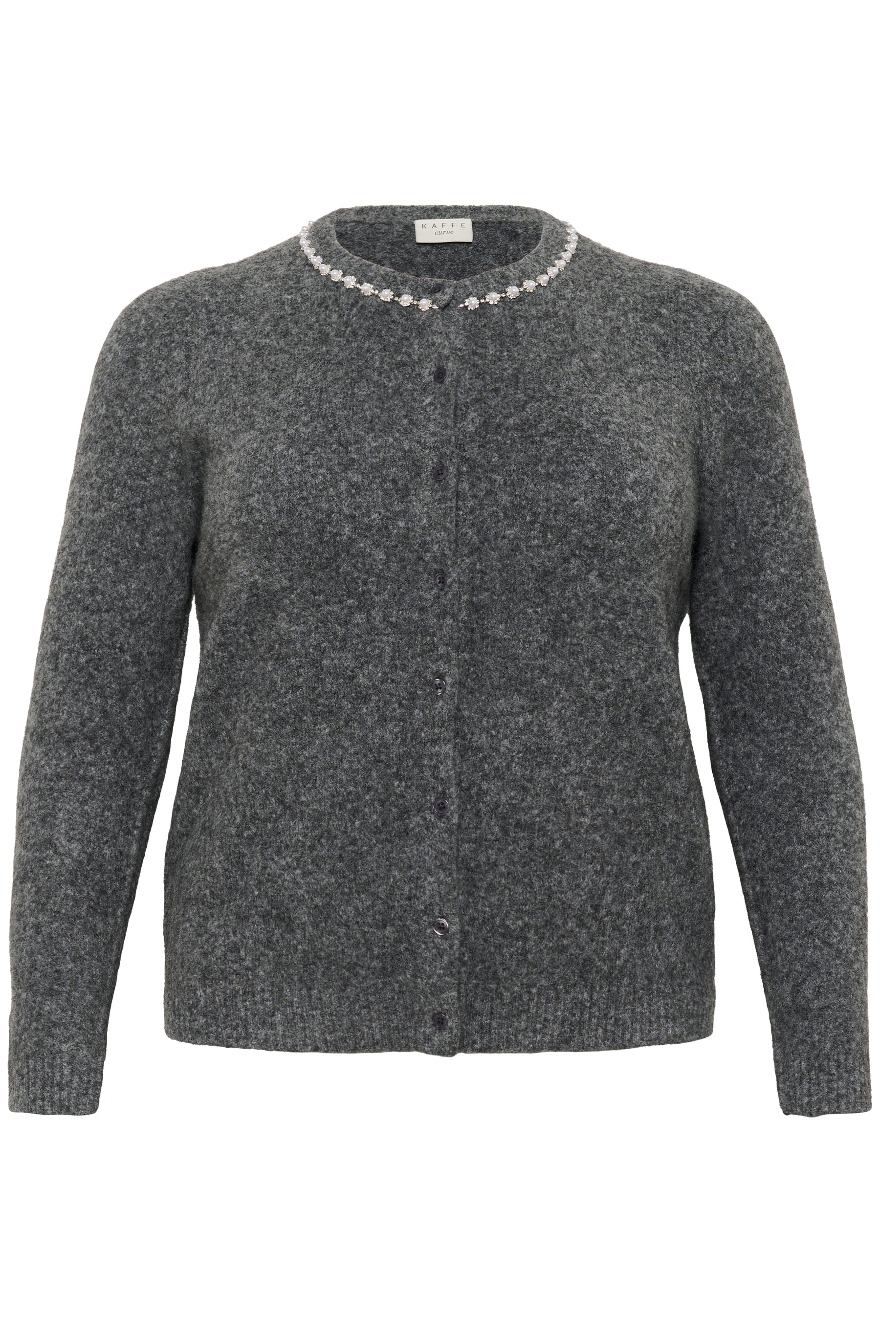 Kaffe Curve Roxia Cardigan in Grey