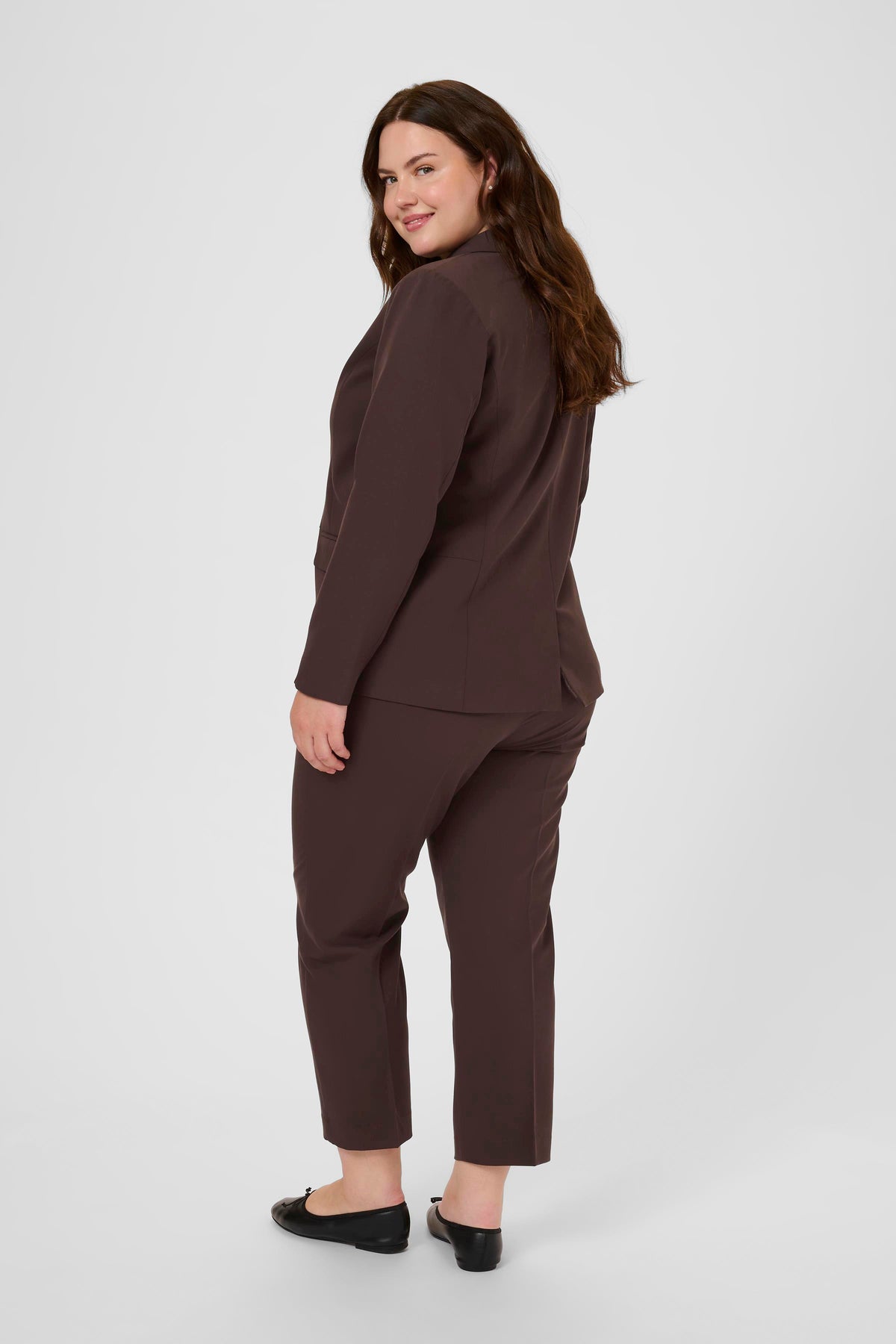 Kaffe Curve Sakira Blazer in Brown