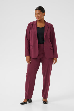 Kaffe Curve Sakira Blazer in Wine