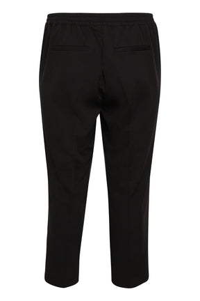 Kaffe Curve Sakira Crop Trousers in Black 