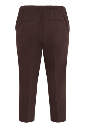 Kaffe Curve Sakira Crop Trousers in Brown