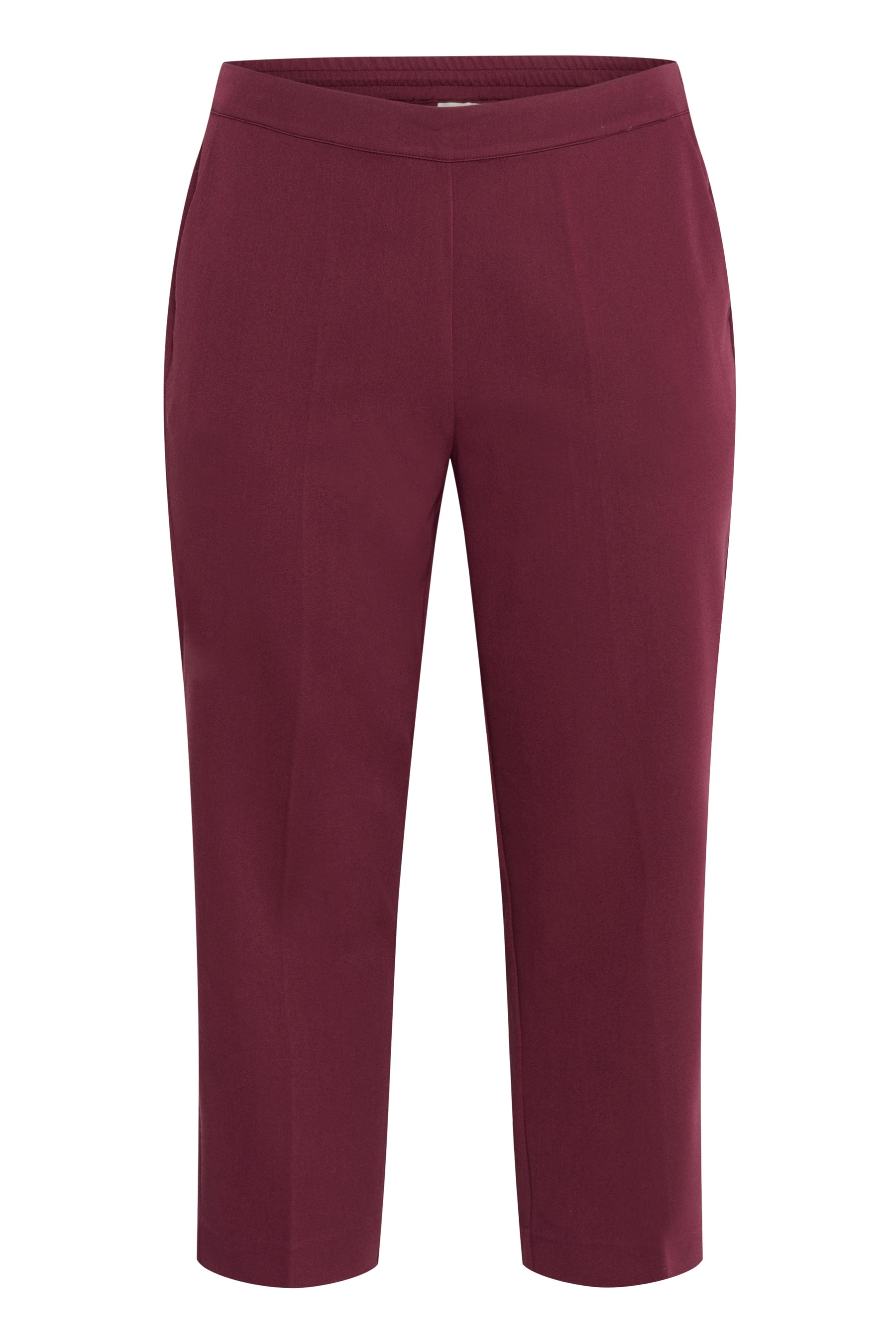 Kaffe Curve Sakira Crop Trousers in Wine