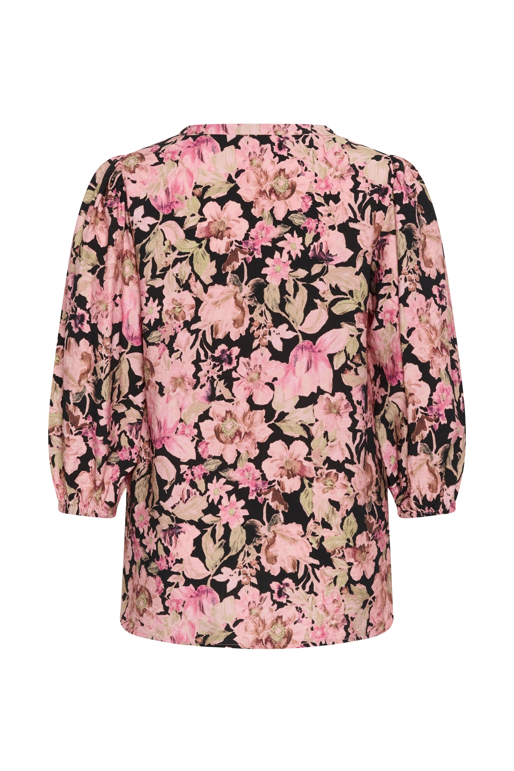 Kaffe Curve Sarina Blouse in Pink Flower 