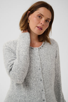 Kaffe Curve Selia Cardigan in Grey 