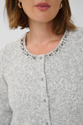 Kaffe Curve Selia Cardigan in Grey 