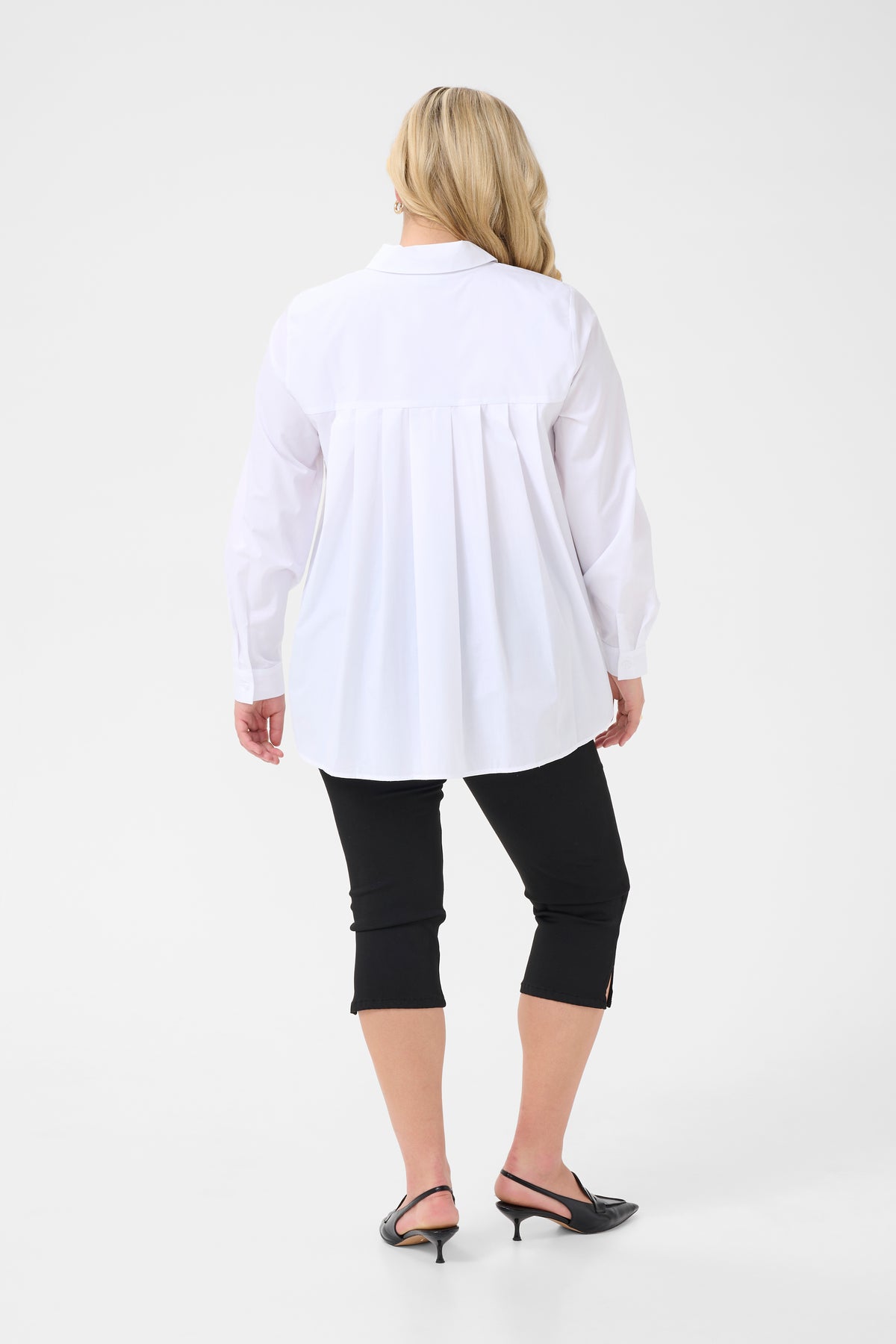 Kaffe Curve Sera Shirt in White