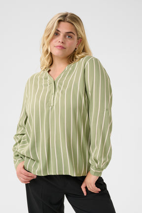 Kaffe Curve Sida Blouse in Khaki