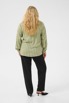 Kaffe Curve Sida Blouse in Khaki