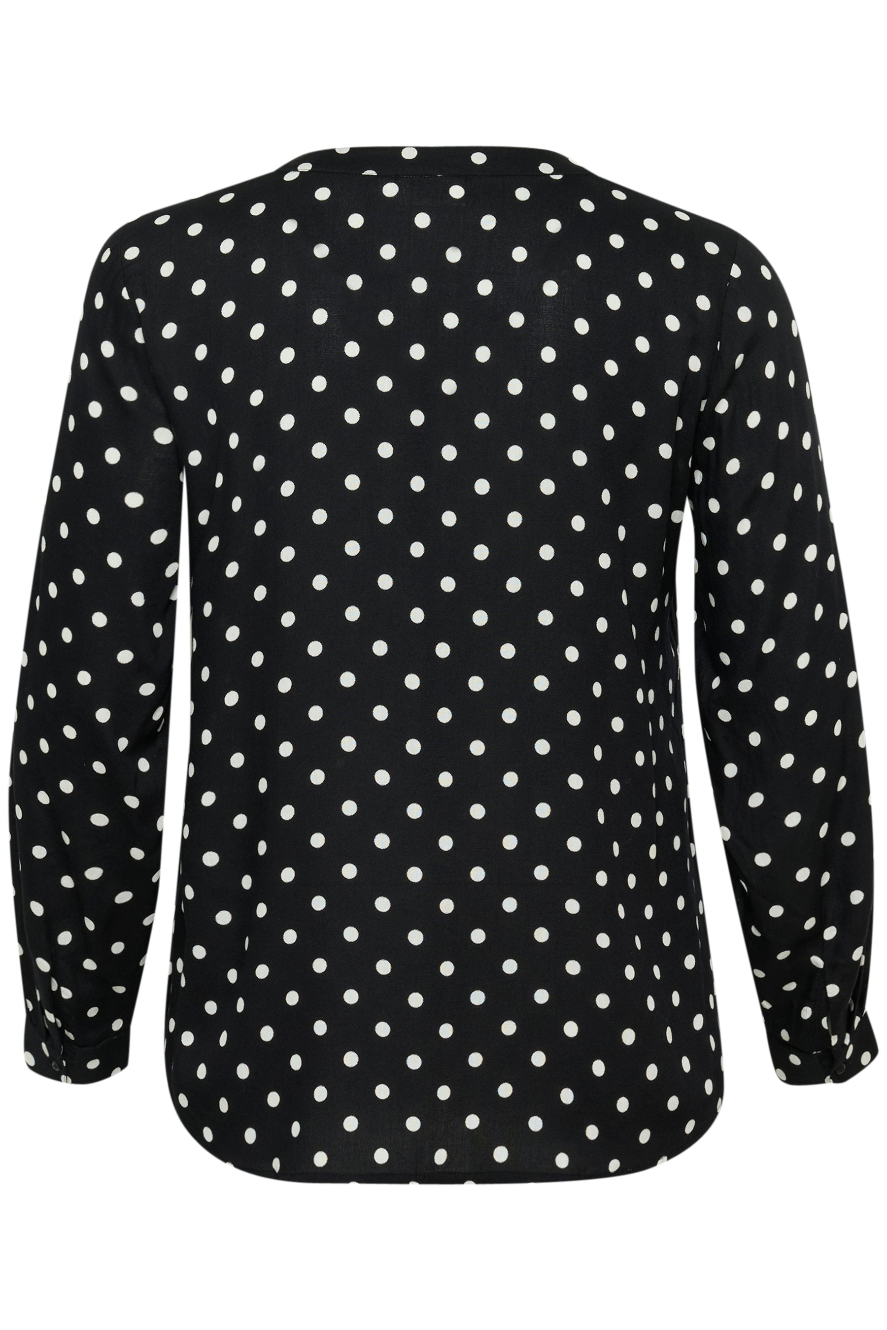 Kaffe Curve Sida Dot Blouse in Black