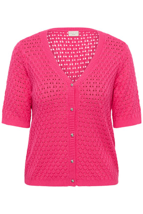 Kaffe Curve Silje Cardigan in Fuchsia 
