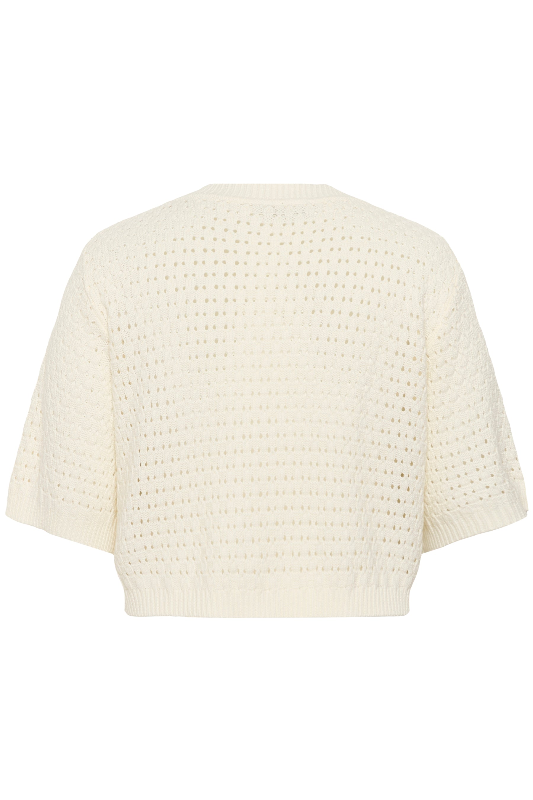 Kaffe Curve Silje Short Cardigan in White 