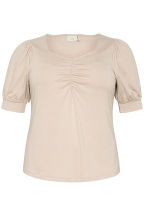Kaffe Curve Sissy Blouse in Beige