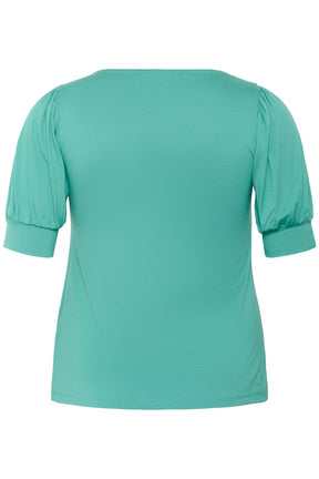 Kaffe Curve Sissy Blouse in Teal