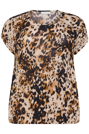 Kaffe Curve Stanley Blouse Animal Print
