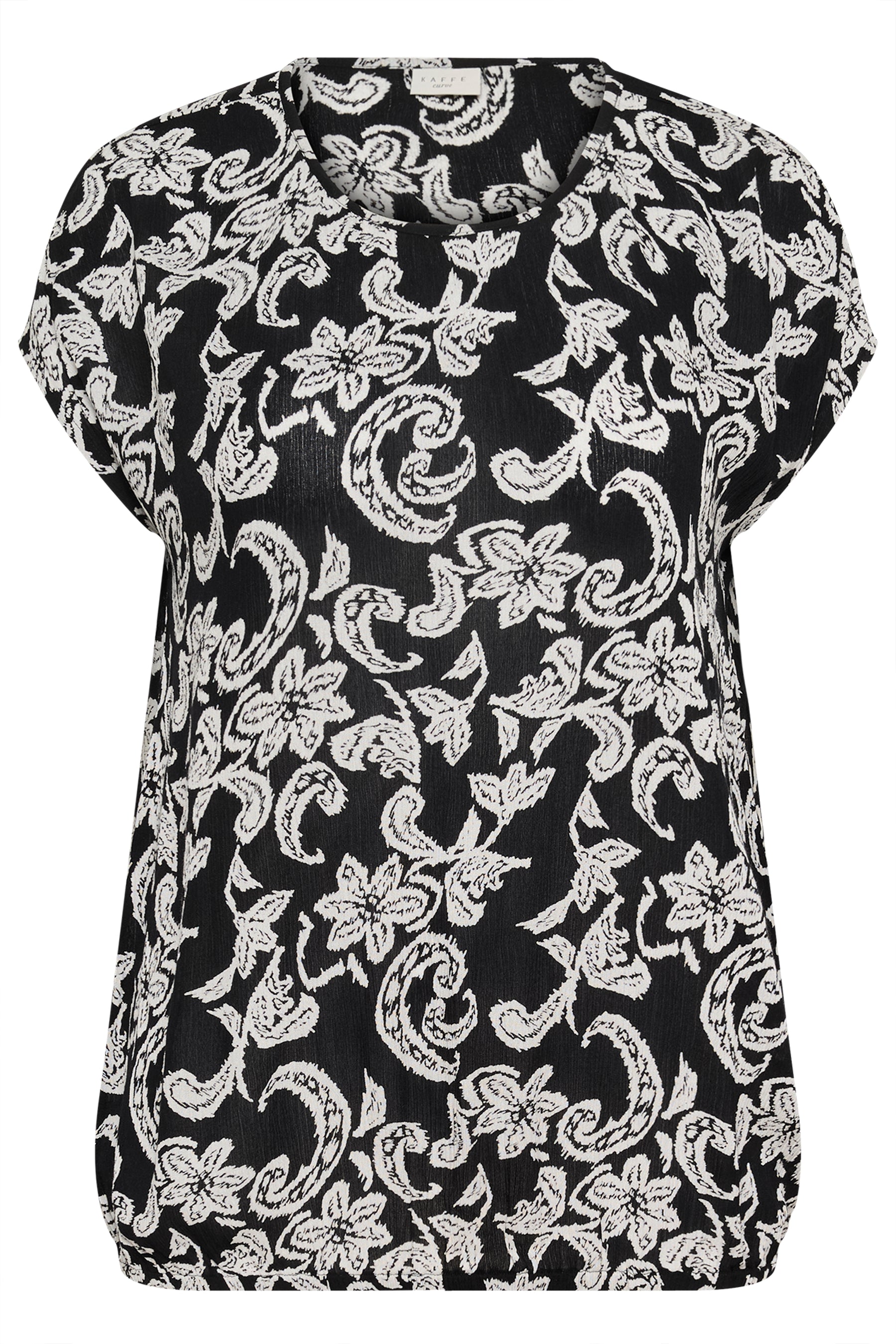 Kaffe Curve Stanley Blouse in Black Paisley Print