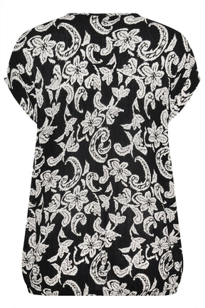 Kaffe Curve Stanley Blouse in Black Paisley Print