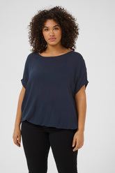 Kaffe Curve Stanley Blouse in Navy