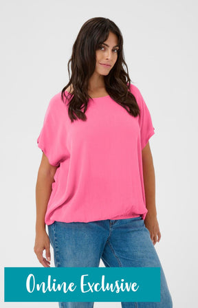 Kaffe Curve Stanley Blouse in Pink