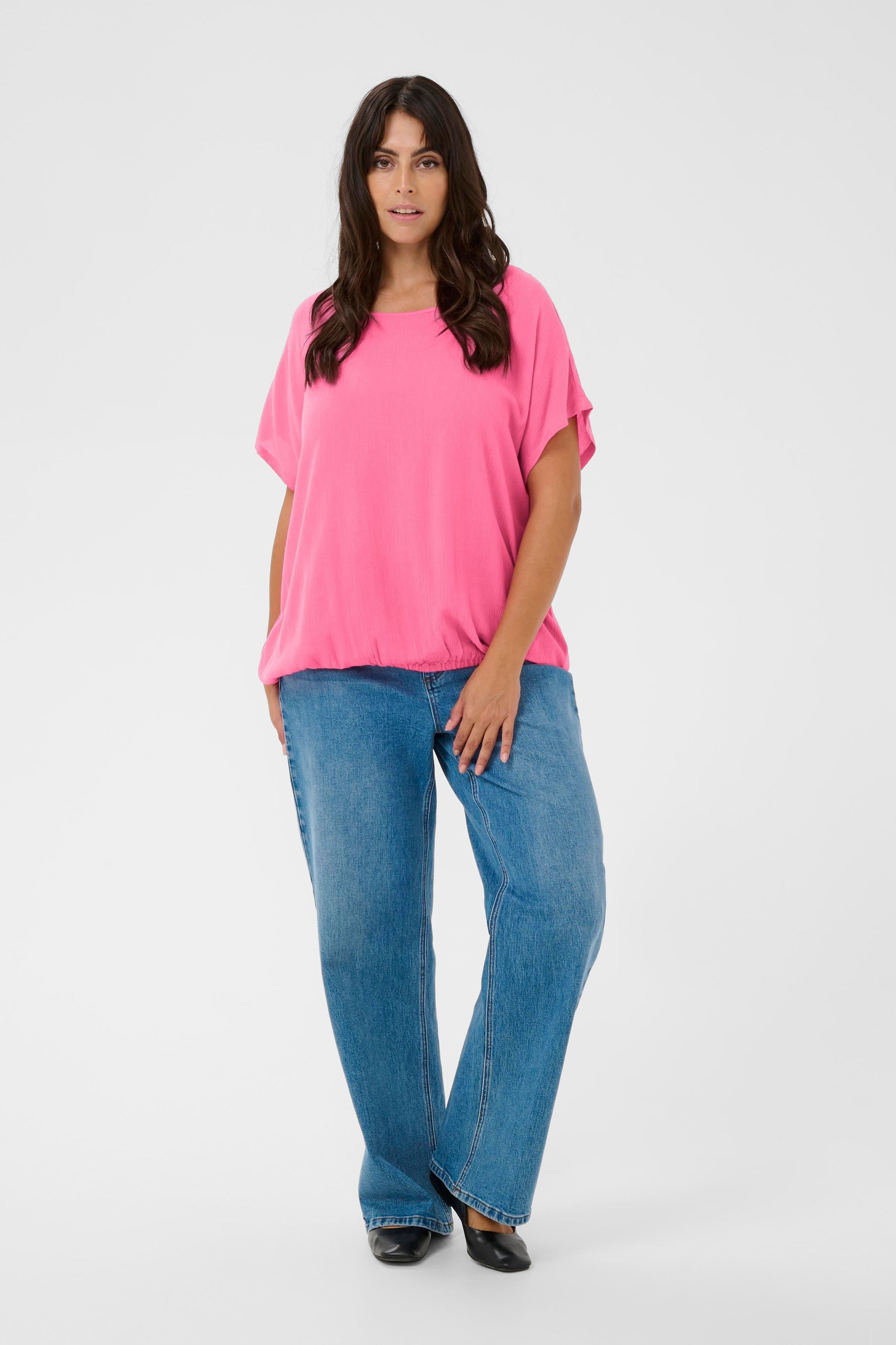 Kaffe Curve Stanley Blouse in Pink