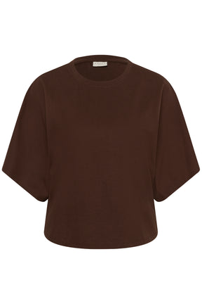 Kaffe Curve Stormi T-Shirt in Brown  