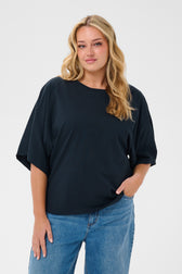 Kaffe Curve Stormi T-Shirt in Navy 