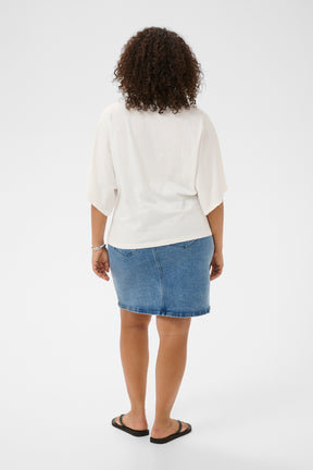 Kaffe Curve Stormi T-Shirt in White