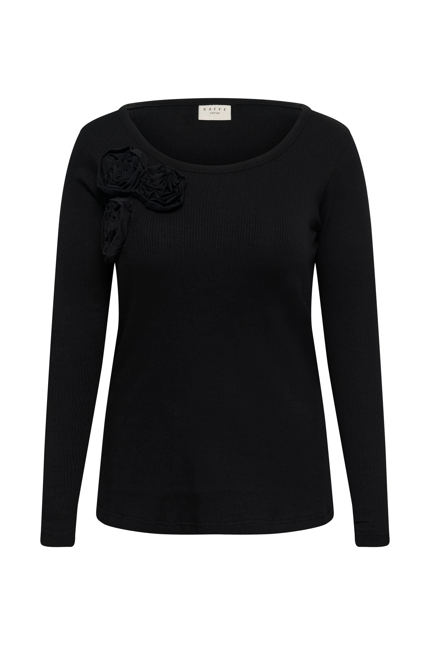 Kaffe Curve Susana T-Shirt in Black 