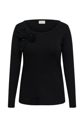 Kaffe Curve Susana T-Shirt in Black 