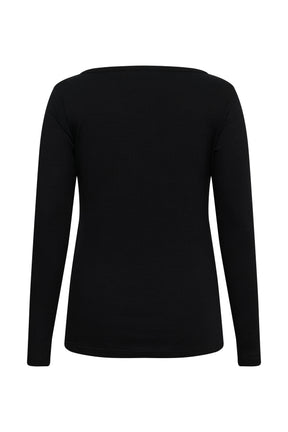Kaffe Curve Susana T-Shirt in Black 