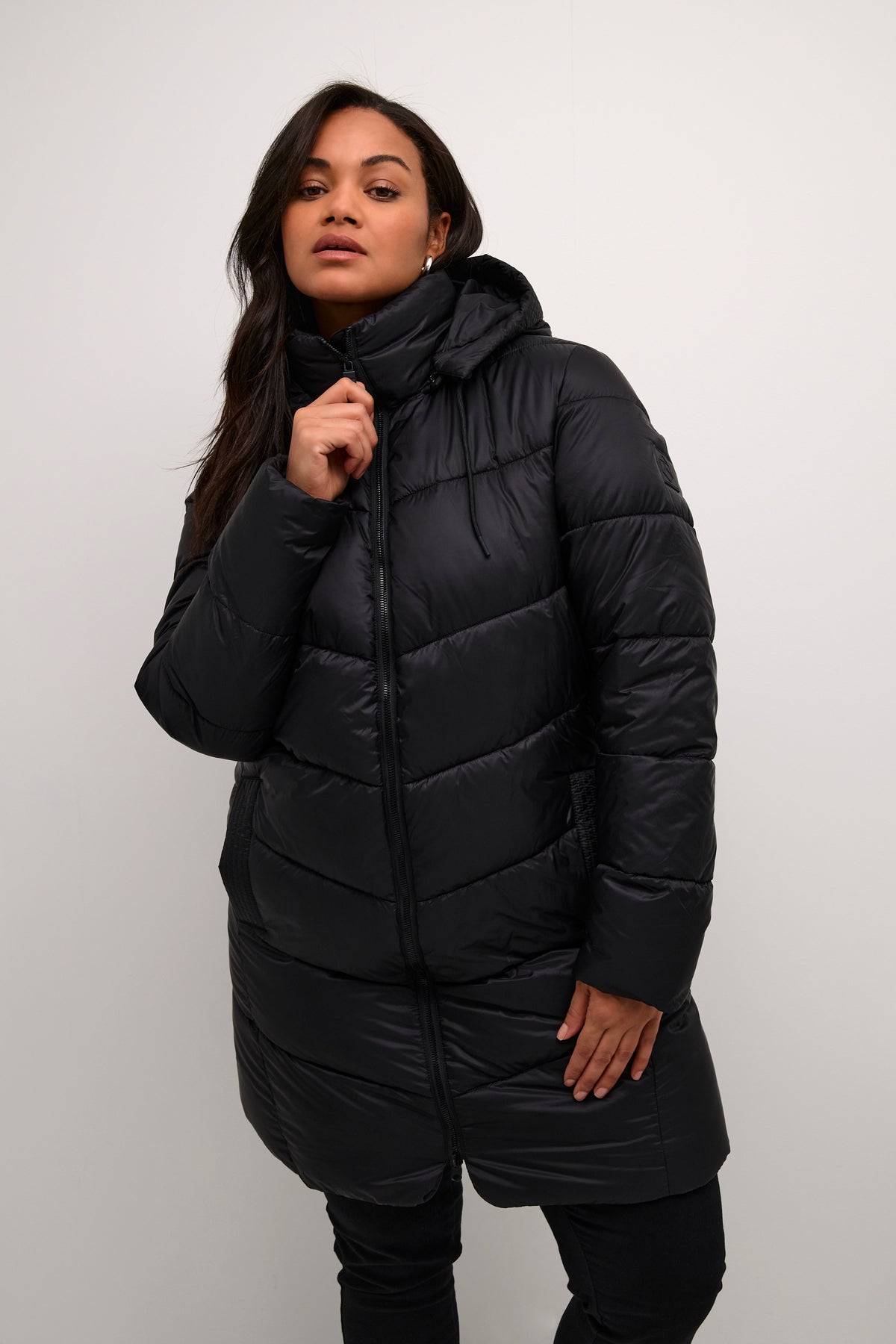 Kaffe Curve Susanna Coat in Black